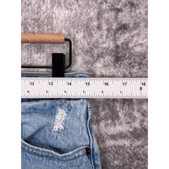 Abercrombie & Fitch Jeans 29 / 8 Womens Curve Love 90s Straight Distressed - Picture 3 of 8